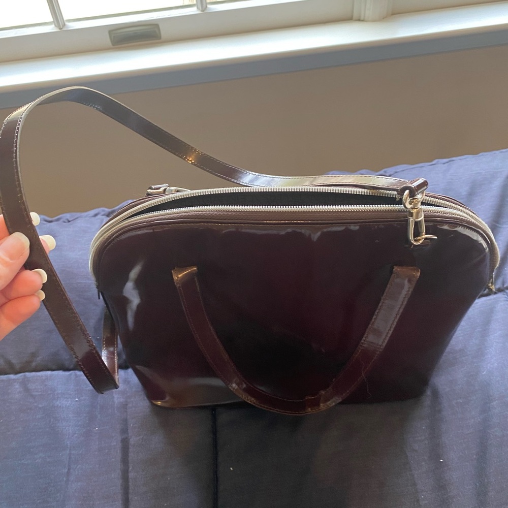Versace Brown Leather Handbag
